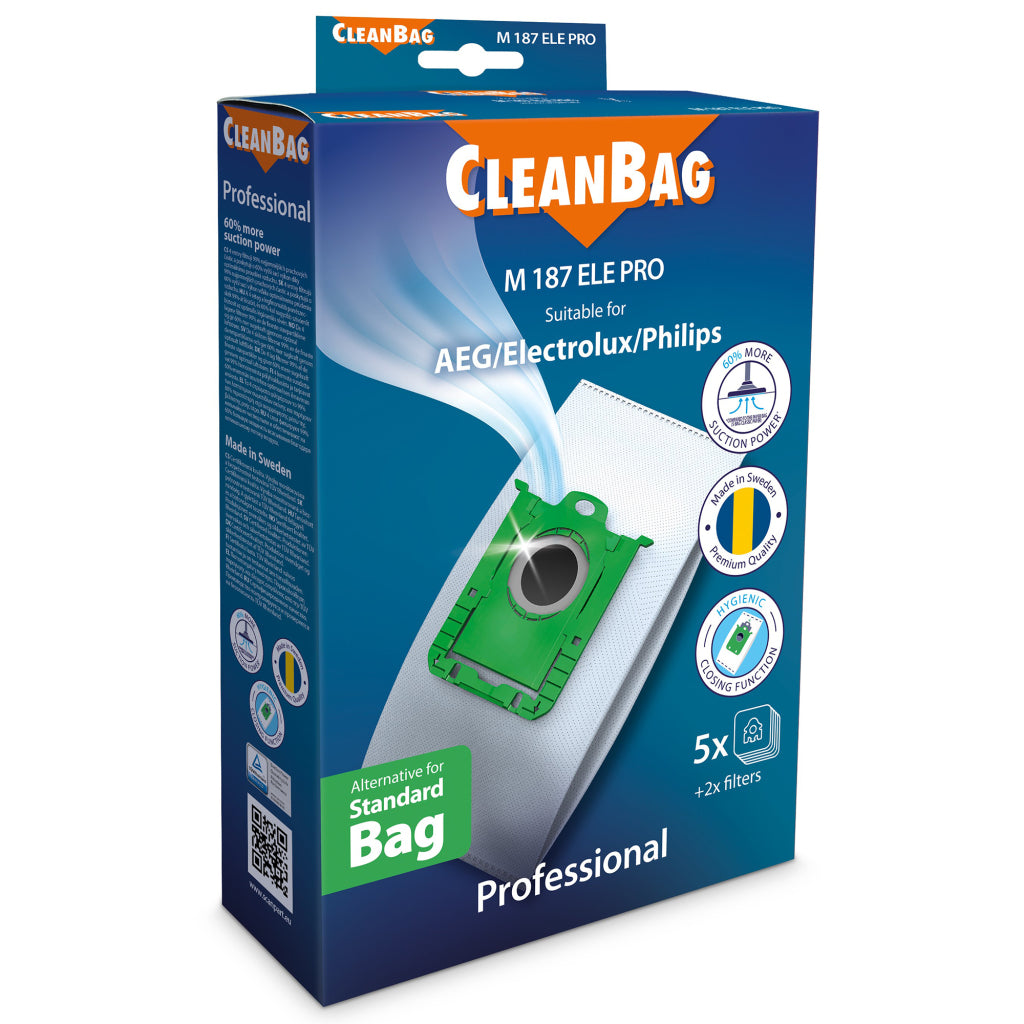 Scanpart Cleanbag Professional Staubsaugerbeutel, 5 Stück.