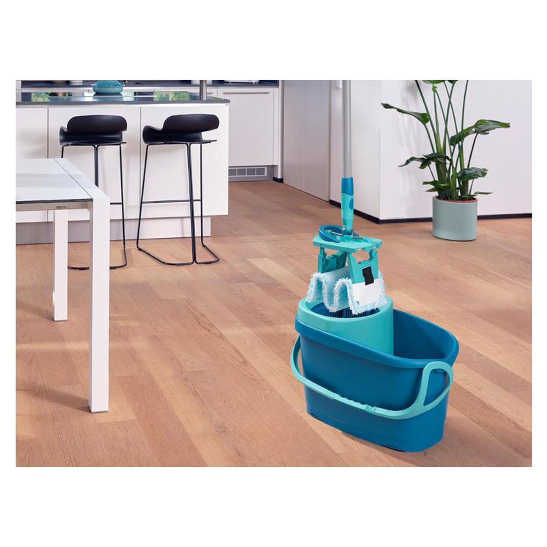 Leifheit vloerwisser clean twist m klittenband ergo - 33 cm dweil set compleet
