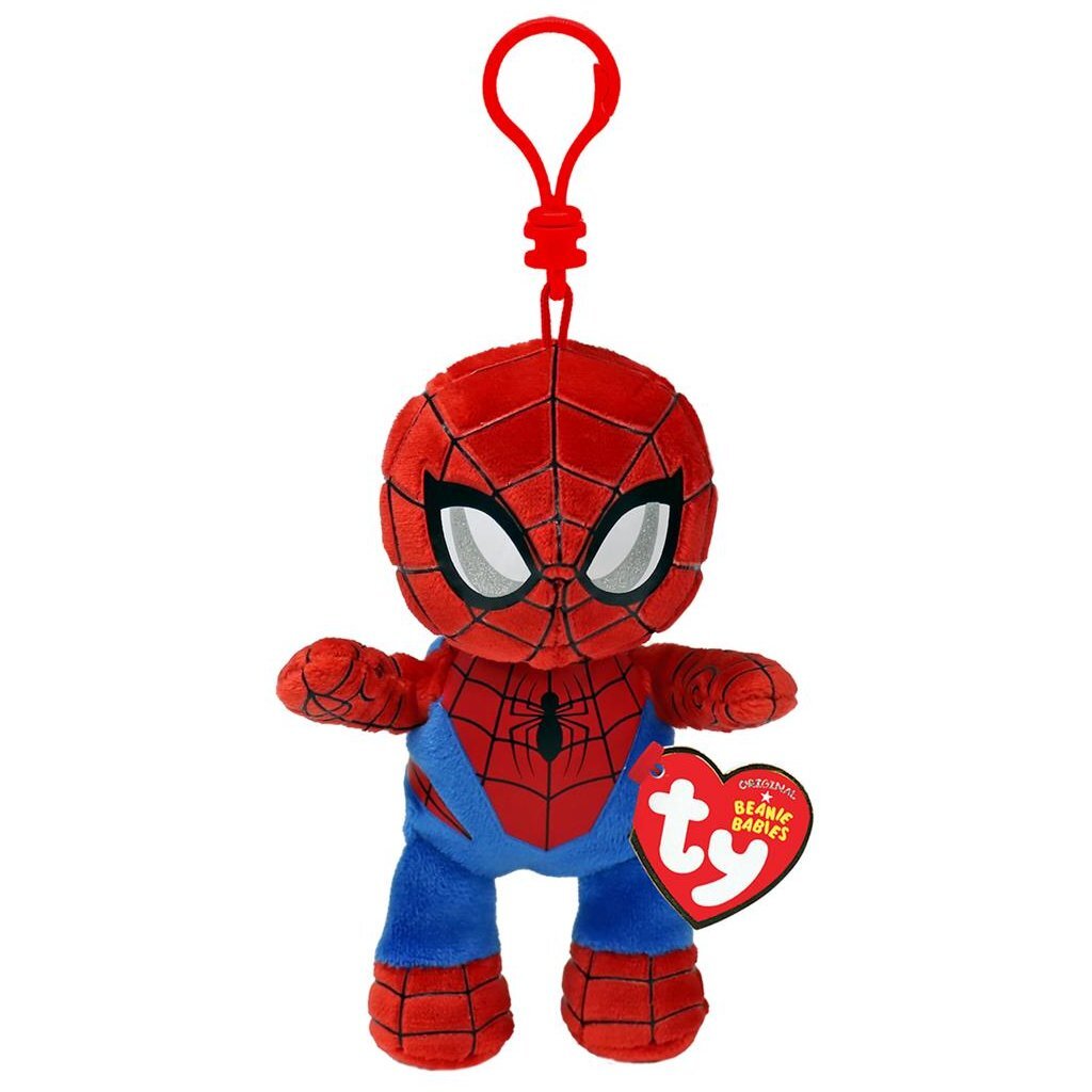 TY Beanie Babies Clip Marvel Kuscheltier Spiderman 12 cm