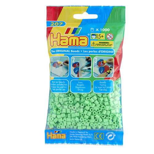 Hama midi strijkkralen - groen pastel (047), 1000st.