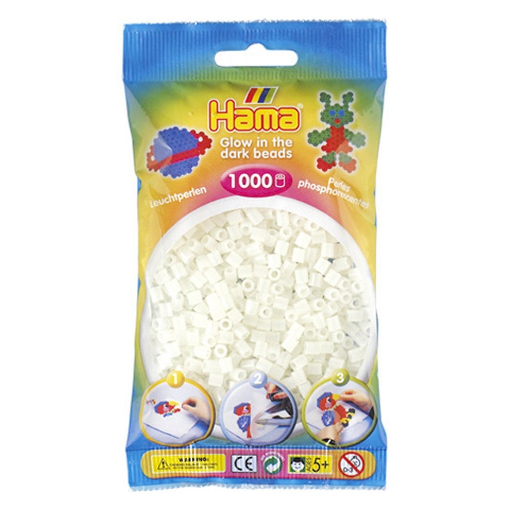 Hama Bügelperlen, die im Dunkeln leuchten, 1000 Stück