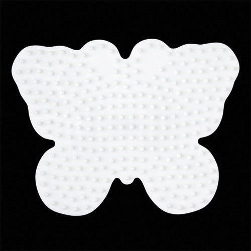 Hama Bügelperlen-Grundplatte Schmetterling weiß
