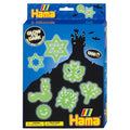 Hama midi strijkkralenset - glow in the dark, 1500st.