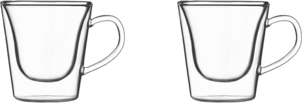 Verschiedenes: Luigi Bormioli Thermisches Kaffee- und Teeglas 29,5 cl, doppelwandig, 2 Stück
