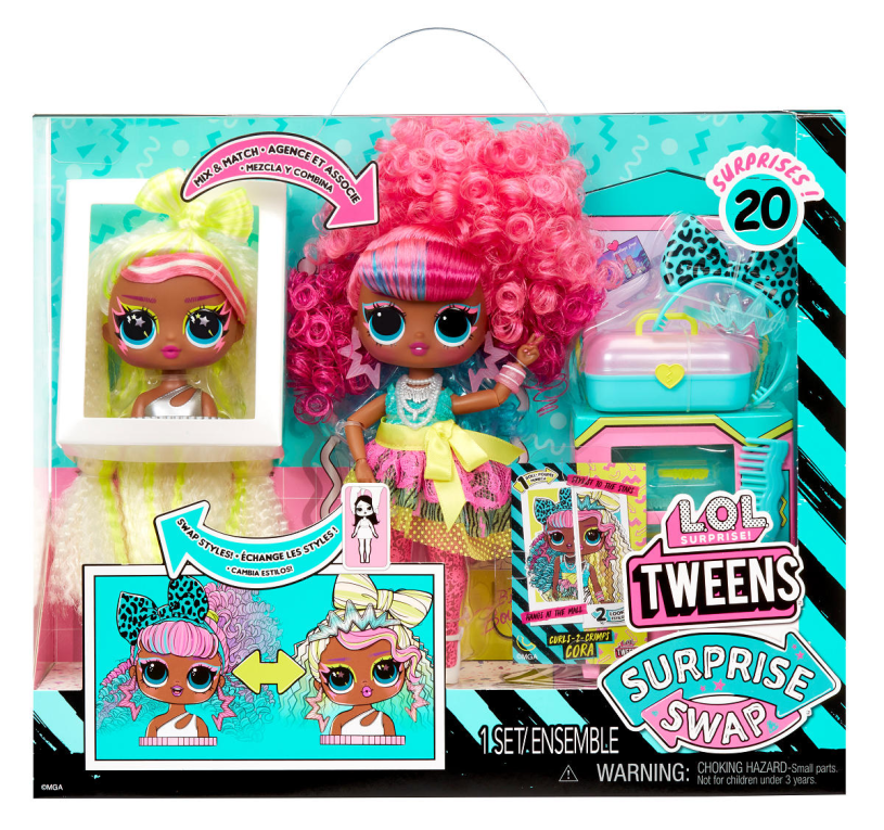 L.o.l. suprise l.o.l. surprise surprise swap doll- curls 2 crimps cora