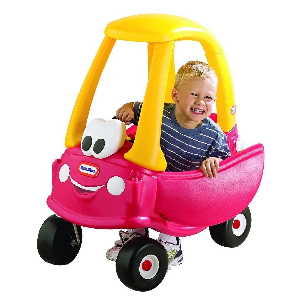 Kleine Tikes gemütliches Coupé -Wanderwagen 44x72x84 cm gelbrot