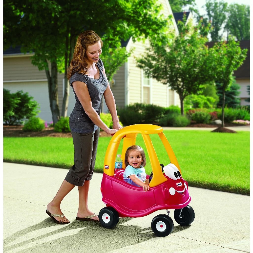 Kleine Tikes gemütliches Coupé -Wanderwagen 44x72x84 cm gelbrot