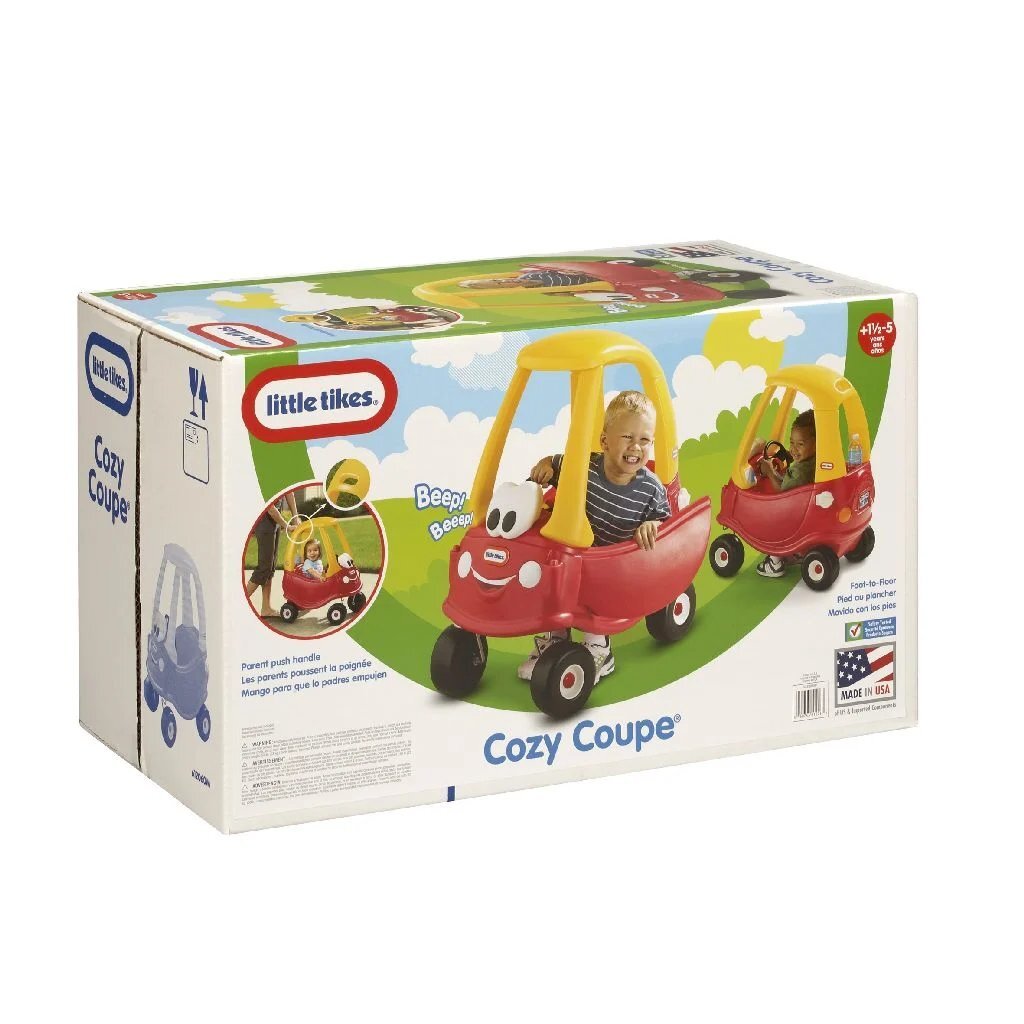 Kleine Tikes gemütliches Coupé -Wanderwagen 44x72x84 cm gelbrot