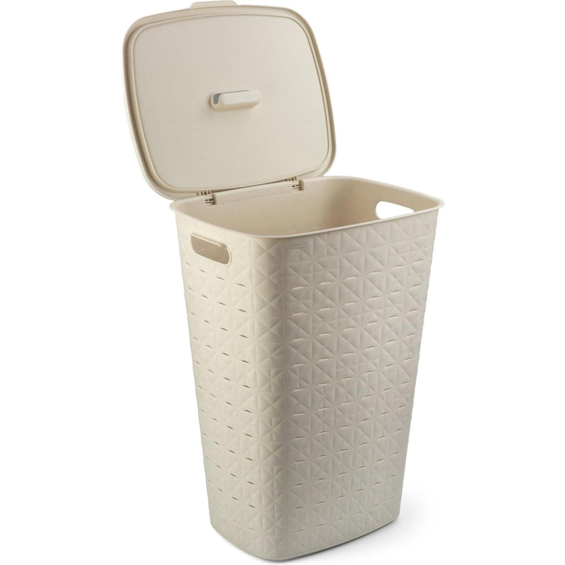 Curver softex wasbox met deksel 56l wit