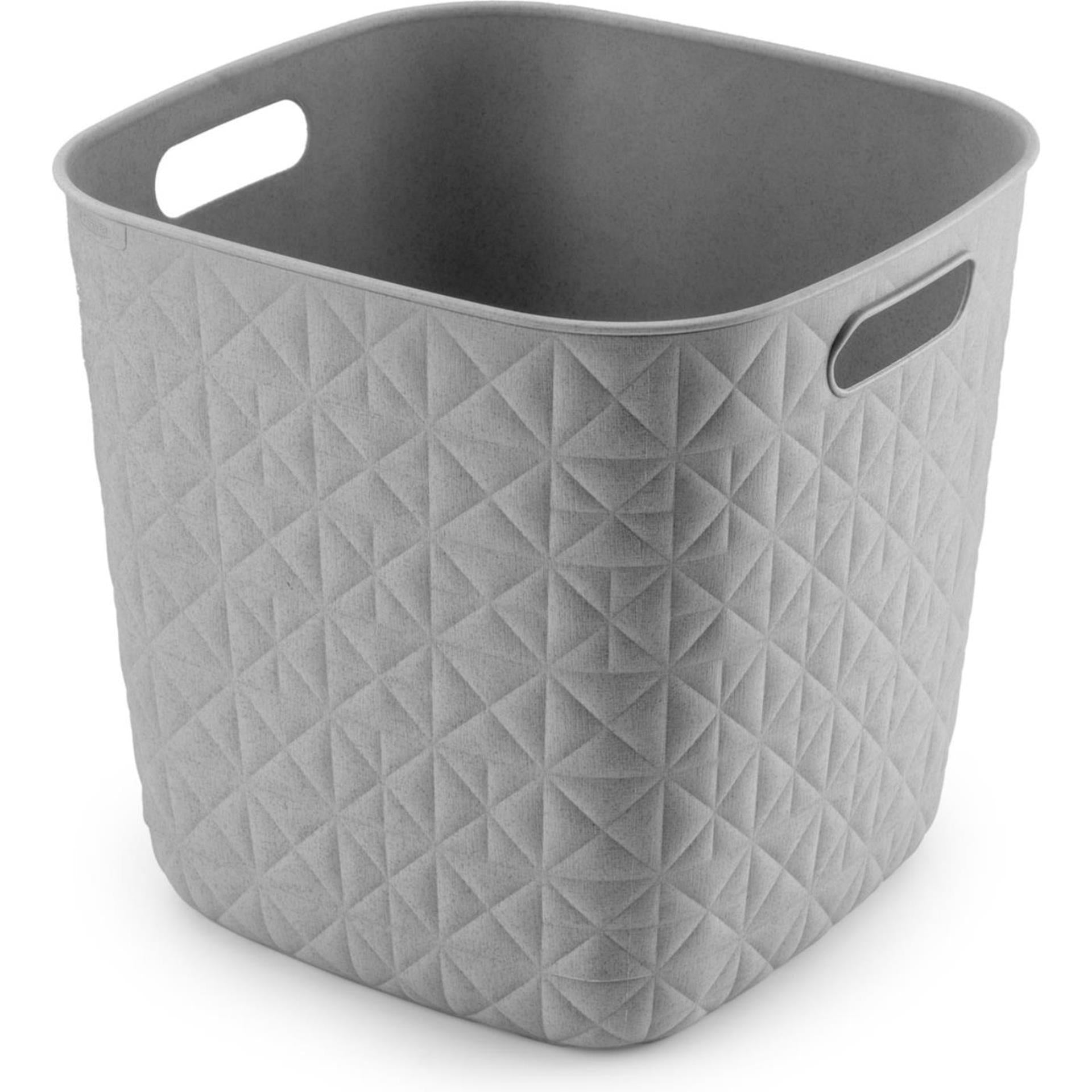 Curver softex opbergmand cube 15l taupe