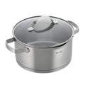 Brund kookpan met glazen deksel 4l rvs
