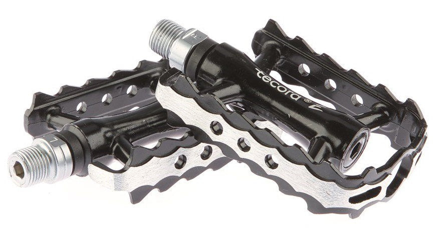 Tecora Pedalset, rundum extra leicht, schwarz, auf Karton
