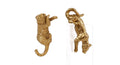 Sculptuur tiger goud 2 assortie 6,5x2,5x3cm