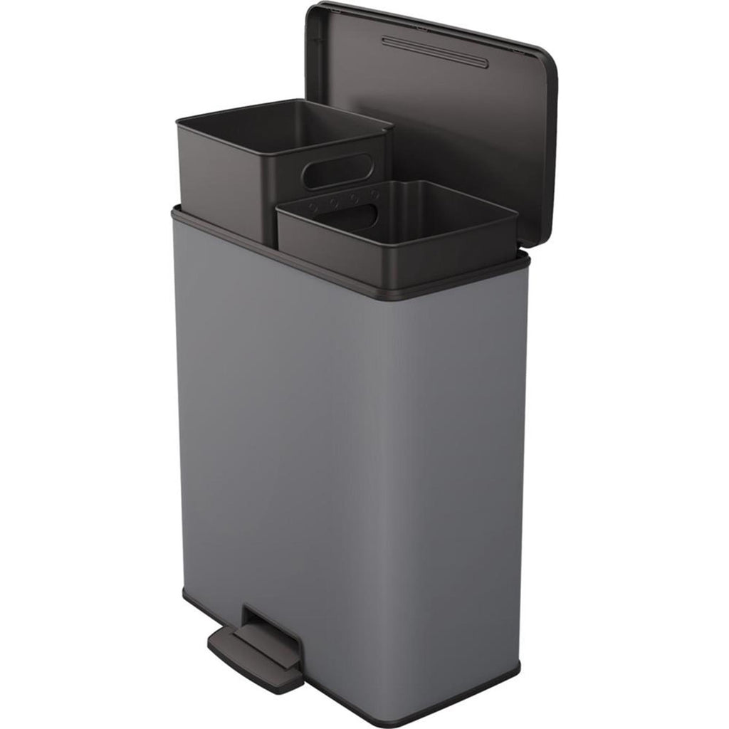 Curver Treteimer Decobin Duo 26l, 26l, kühlgrau
