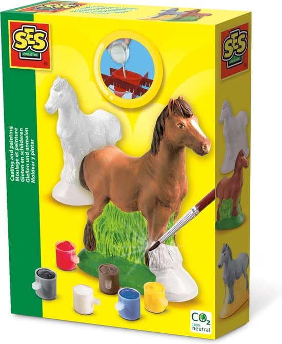 Ses figuren gieten, paard