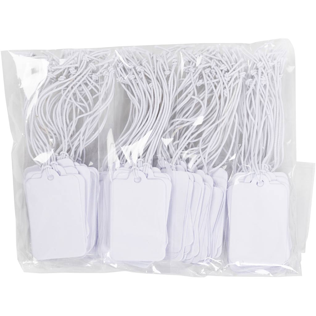Creativ company labels wit 25x40mm, 100st.