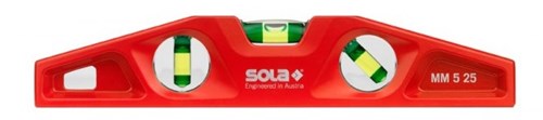 Sola 01331401 waterpas | 25cm | gegoten met v vlak