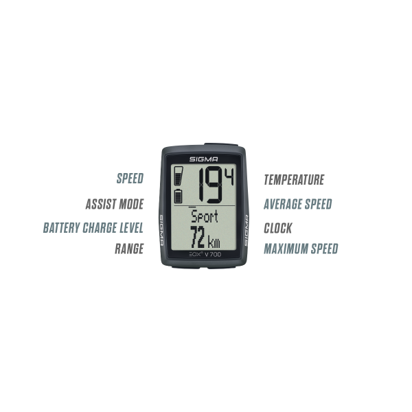 Sigma fietscomputer eox view 700