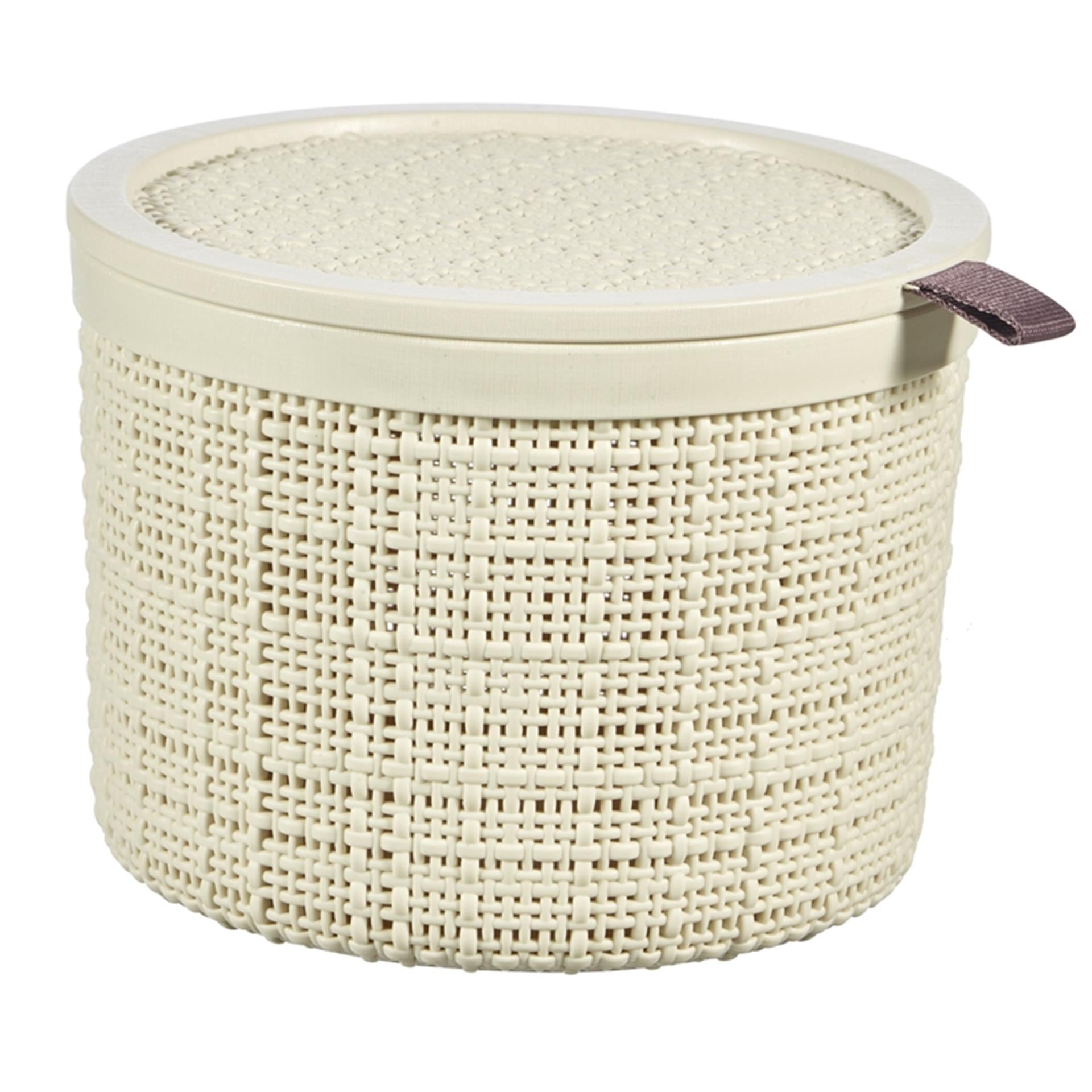 Curver jute mandje rond 2l offwhite