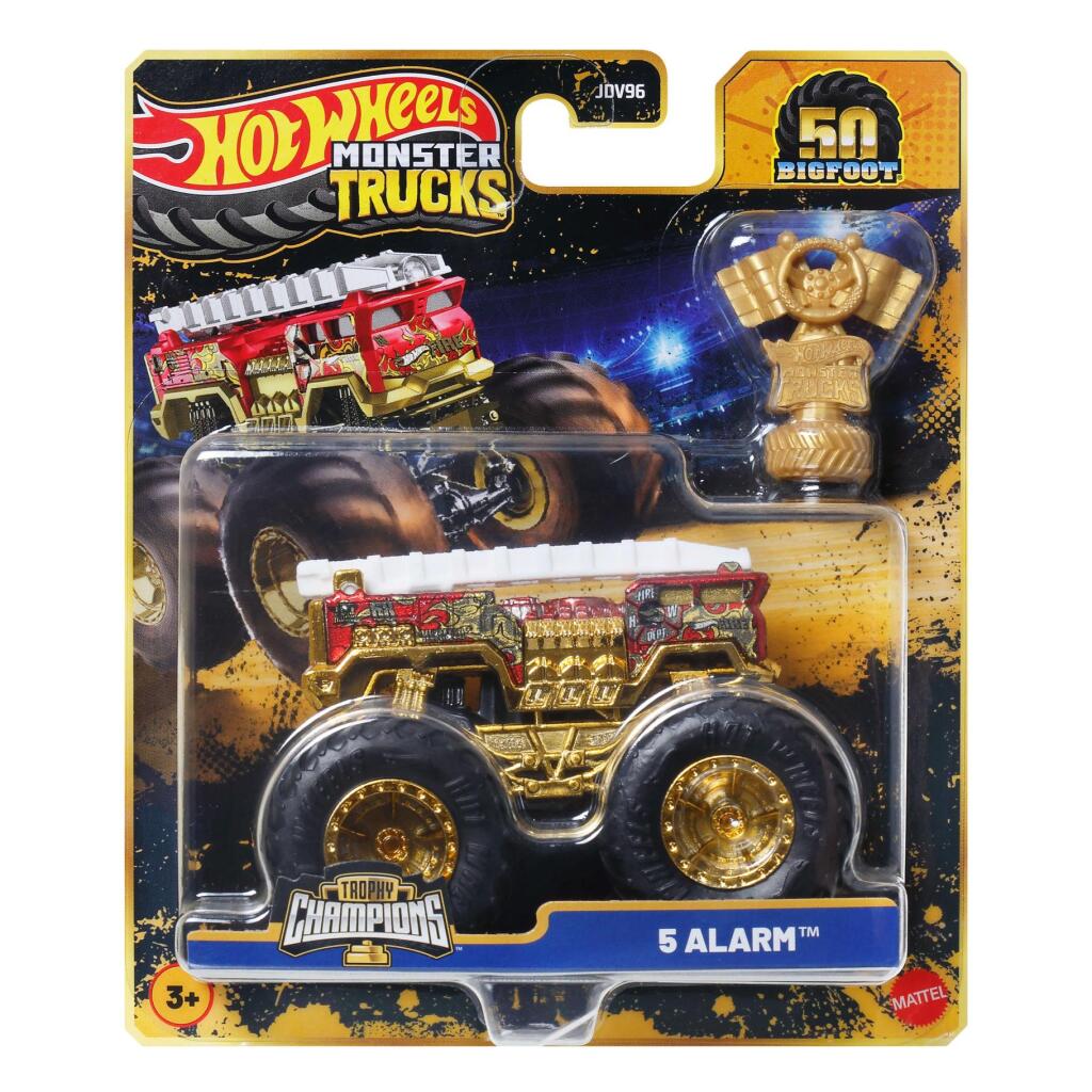 Mattel hot wheels monster truck bigfoot trophy champions assorti