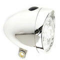 Stirnlampe mit 3 LEDs, silberfarben, Batterie