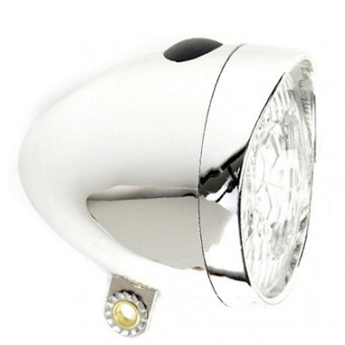 Stirnlampe mit 3 LEDs, silberfarben, Batterie