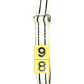 Producten riem nylon knelgesp 130cm wit zwarte strepen