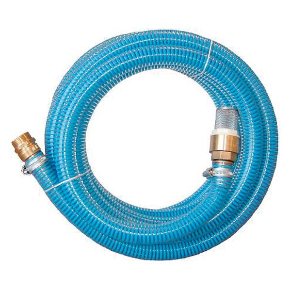 Producten aanzuigslang set 1 14 4m plus rvs zuigkorf plus messing aansl