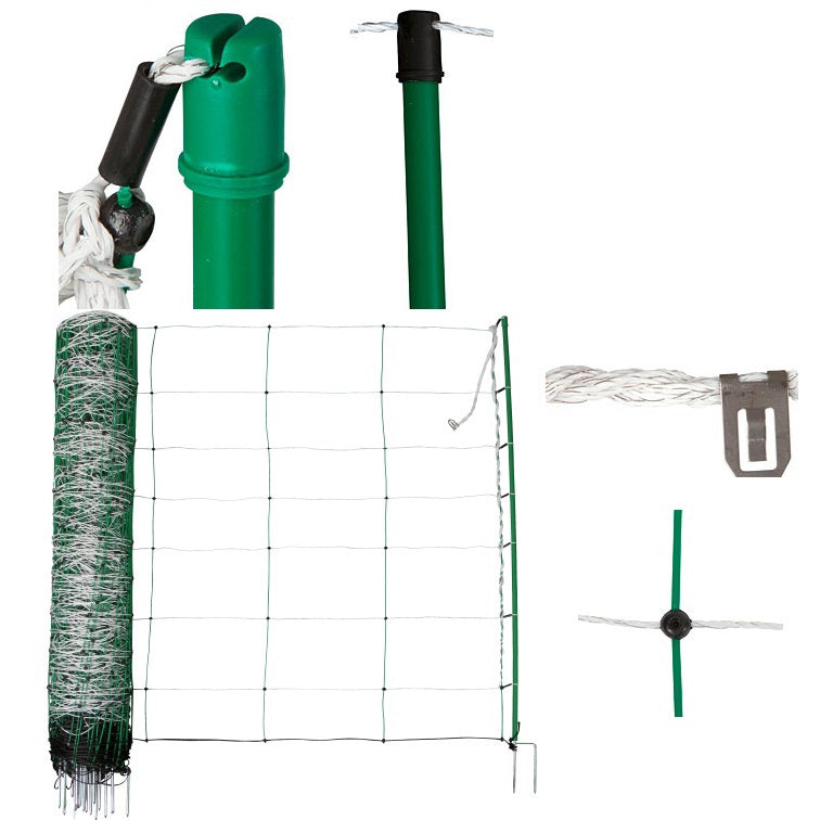 Ako producten schapennet titannet witgroen 108cm x 50m dubbele pen
