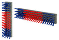 Producten veeborstel nylon blauwroodblauw 50x10cm