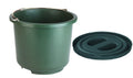 Abi producten emmer stalbouw stel kunststof groen 12l