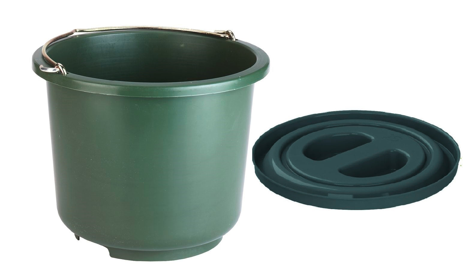 Abi producten emmer stalbouw stel kunststof groen 12l