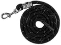 Abi producten halstertouw reflective blacksilver karjnhaak