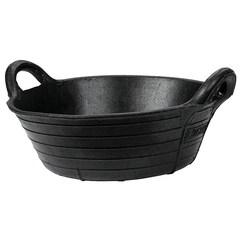 Producten rubber voerbak zwart 11l