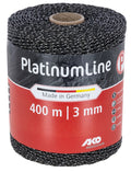 Ako producten platinumline afrasteringskoord 3mm 400m wit zwart