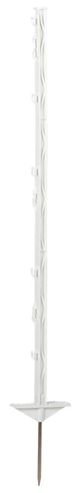Ako producten classic kunststof paal wit 105cm 5 stuks dubbele voet