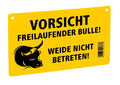 Ako waarschuwingsbordje los lopende stier