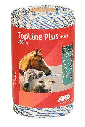 Ako producten topline plus schrikdraad witblauw 3x030 tricond 200m