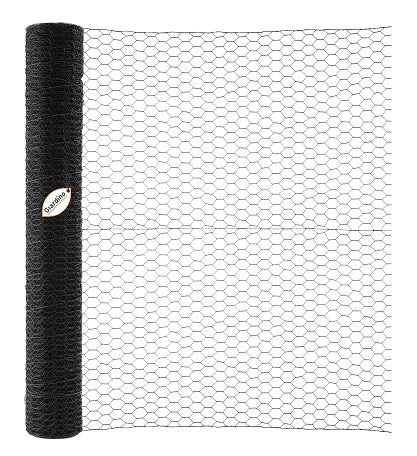 Giardino producten gaas zeskant zwart 2510 100m x 5m