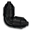 Producten knie 90 pp 16 mm quick joint 6bar zwart vbevloeiingsslang