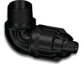 Producten knie 90 pp 16 mm qj buidr 6bar zwart vbevloeiingsslang