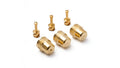 Gloria producten messing sproeidop set incl wervel 2x oe 1mm 1 x oe 2m