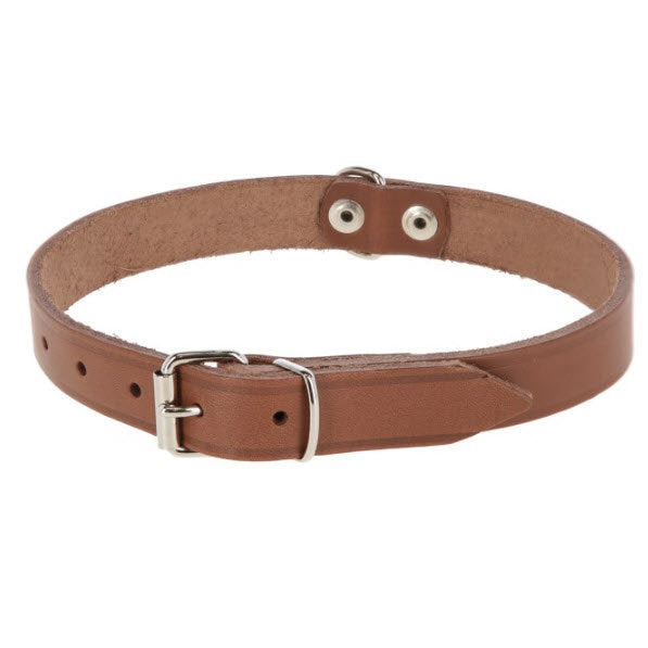 Producten hondenhalsband leer 16mm taupe
