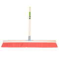Mm eurotool producten bezem 80cm rood nylon plusstokhouder mm plussteel 150cm