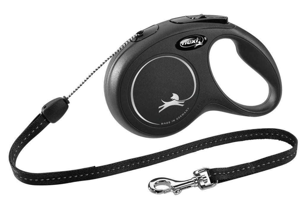 Flexi-Rollerschnur, klassisches Kabel, schwarz