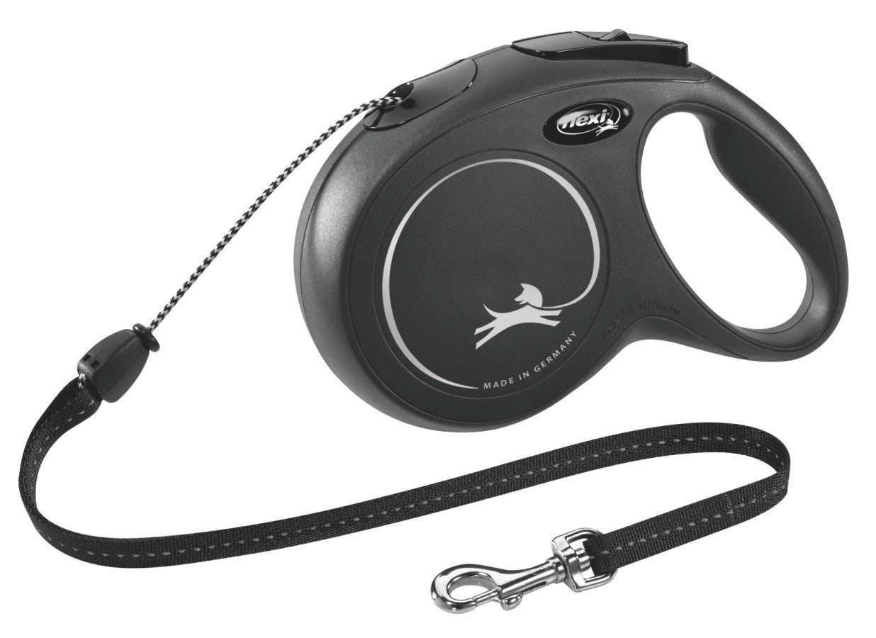 Flexi-Rollerschnur, klassisches Kabel, schwarz