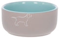 Producten voederbak ceramic grijs turquoise 500ml