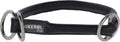 Producten rundlederen halsband roma met stopper 55 cm 8 mm zwart