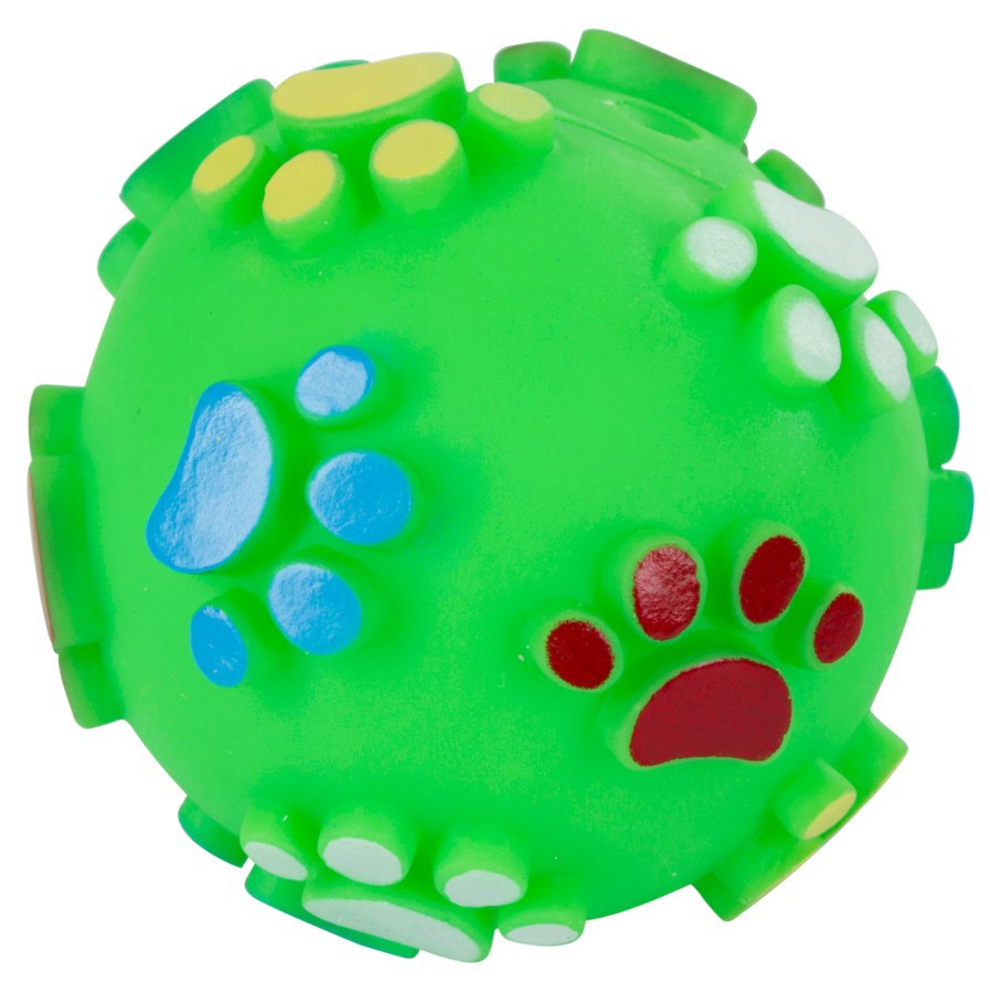 Producten vinyl bal met pootafdruk 10 cm m pieper op kleur gesorteerd