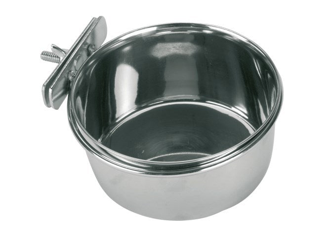 Kerbl rvs bakje 600 ml 12 cm schroefbevestiging voor vogels